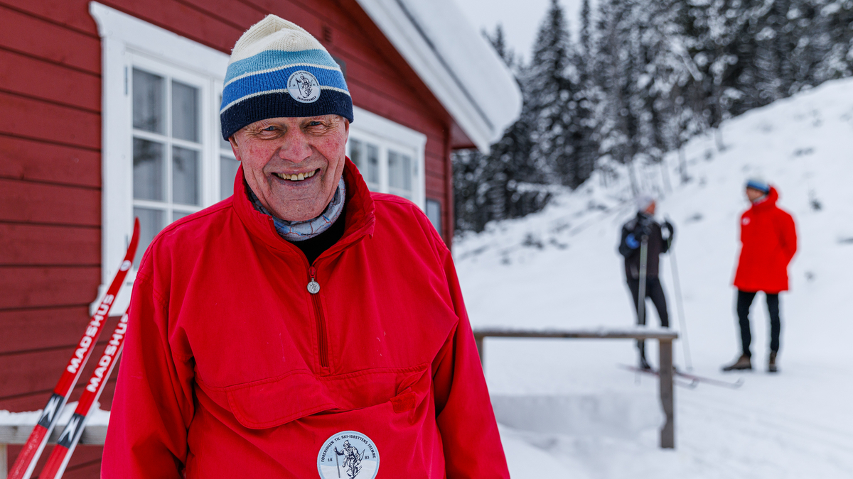 Et naturlig stopp i skiløypa