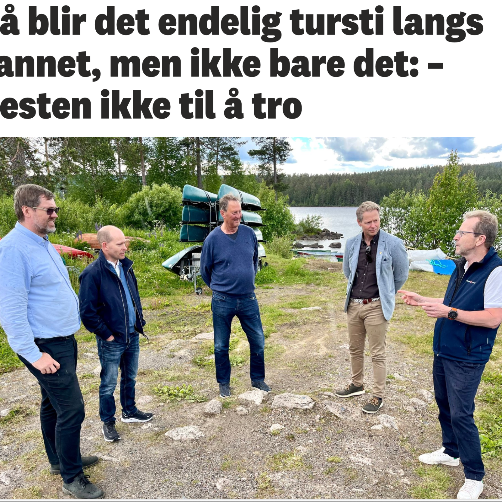 Tursti langs Harestuvannet